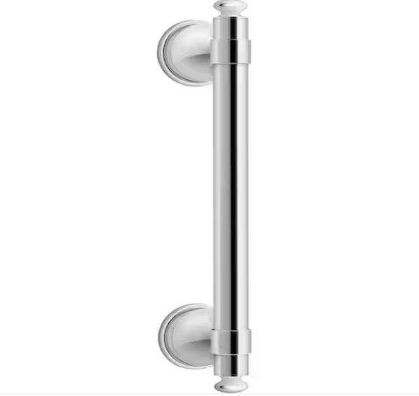 *** IT IS MISSING A CORNER CAP ***KOHLER Carmichael 9 in. Grab Bar in Polished Chrome | EZ Auction