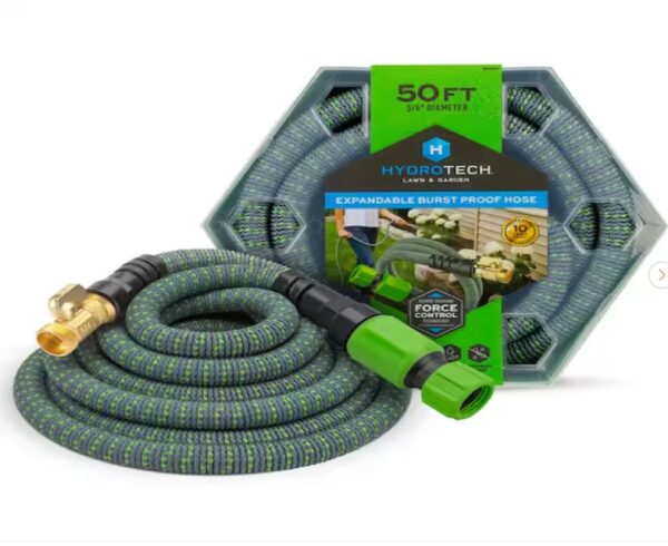 *** USED *** Hydrotech 5/8 in. Dia. x 50 ft. Burst Proof Expandable Garden Water Hose | EZ Auction