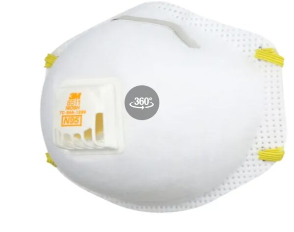 3M 8511 N95 Sanding and Fiberglass Disposable Respirator with Cool Flow Valve (1-Pack) | EZ Auction