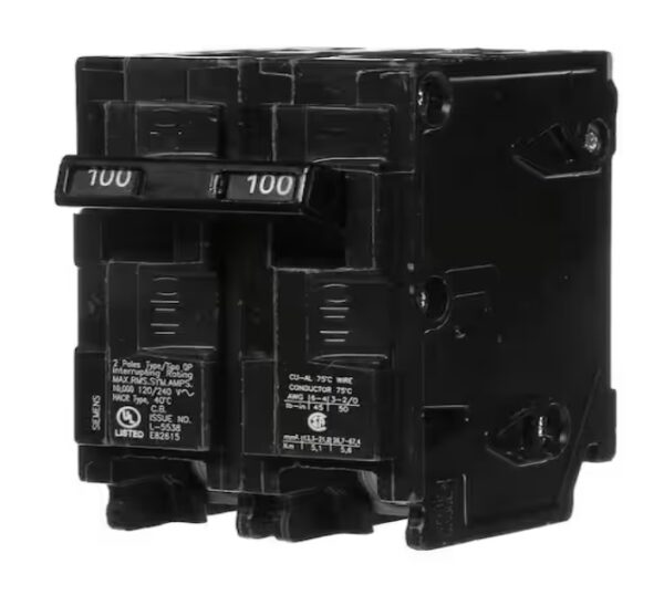 Siemens 100-Space Amp Double-Pole Type QP Circuit Breaker | EZ Auction