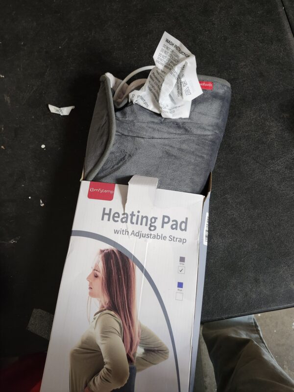 Upgraded Heating Pad for Back Pain Relief, Comfytemp Birthday Gifts for Women Men, FSA HSA Eligible Large Electric Heat Pad for Cramps, Lower Back, Lumbar, Sciatica, XL Heated Belt — 11 Auto-Off Grey | EZ Auction