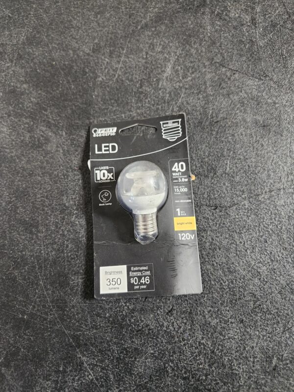 Feit Electric 40-Watt Equivalent Bright White (3000K) S11 Intermediate E17 Base LED Light Bulb | EZ Auction