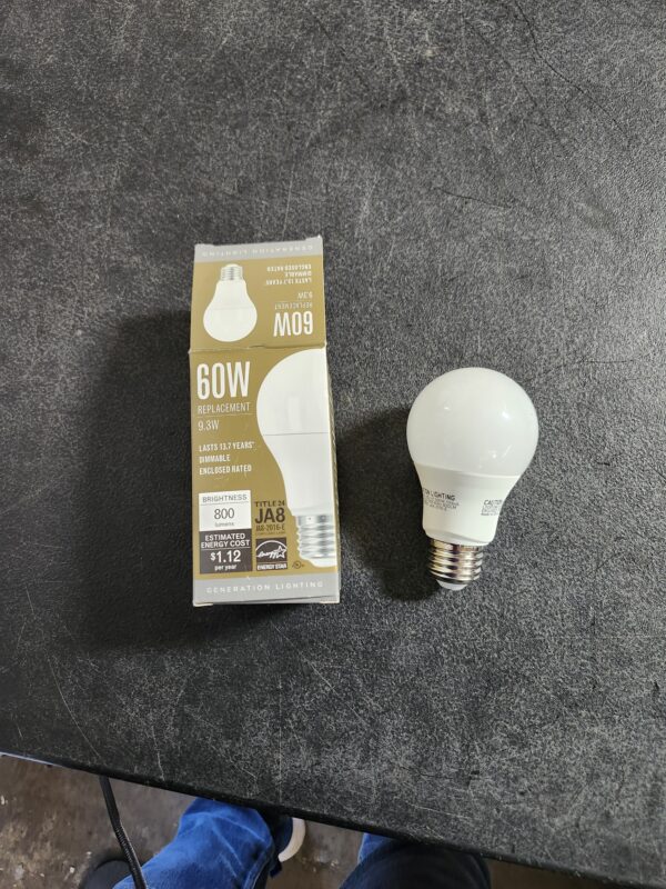 Generation Lighting 60-Watt Equivalent A19 Dimmable LED Light Bulb (1-Pack) | EZ Auction