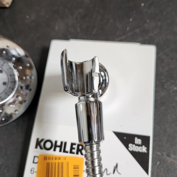 "KOHLER Daisyfield 6-Spray Wall Mount Handheld Shower Head 1.8 GPM in Polished Chrome" | EZ Auction