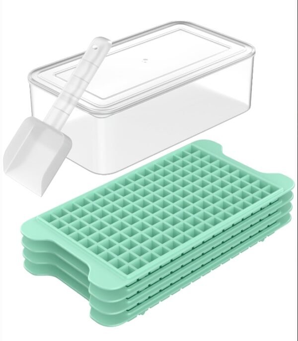 Mini Ice Cube Tray for Freezer: FDDBI Small Ice Trays for Freezer with Bin - 135×4PCS Easy Release Nugget Ice Tray - Crushed Ice Tray with Container | EZ Auction