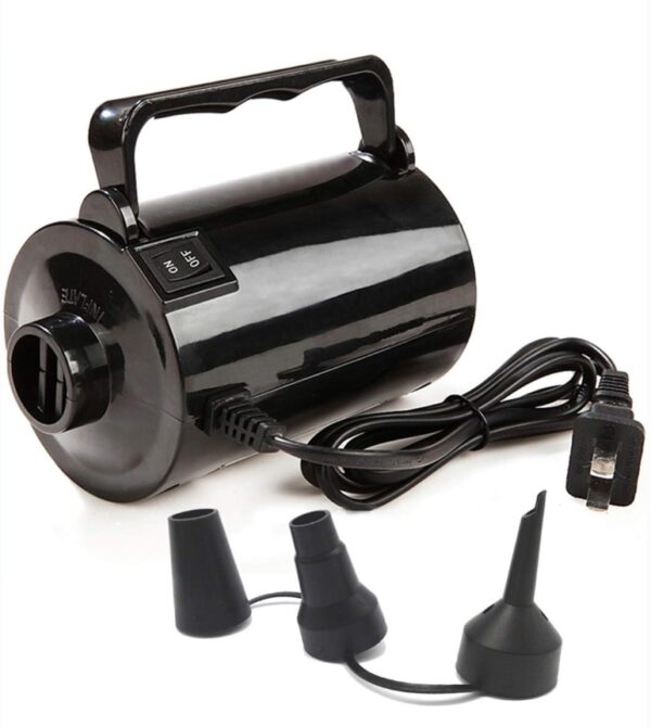 Electric Air Pump for Inflatable Pool Toys - High Power Quick-Fill Air Mattress Inflator Deflator Pump for Pool Float Raft Airbed with 3 Nozzles, 320W, 110V AC, 1.6PSI, Air Flow 26CFM | EZ Auction