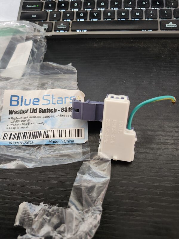Durable 8318084 Washer Lid Switch Replacement Part, Compatible with Whirlpool & Kenmore Washers, Replaces AP3180933 PS886960 WP8318084 AP6012742 ES8084 PS11745957 TJ90ES8084 | EZ Auction
