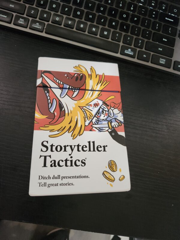 Storyteller Tactics Card Deck, Business Tool to Improve Your Influence and Persuasion in Workshops, Sales Pitches, Presentations and More, 54 Cards in a Case | EZ Auction