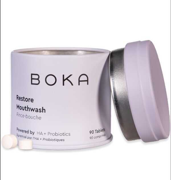 Boka Travel Size Mouthwash Tablets - Hydroxyapatite, Fluoride/Alcohol Free & Eco-Friendly - Chewable Tablet to Freshen & Kill Bad Breath Quickly, Remineralize Teeth Cleansing - 90 Pack | EZ Auction