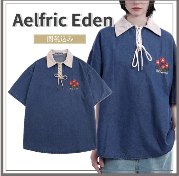 size l* Aelfric Eden brand new with tags denim t shirt | EZ Auction