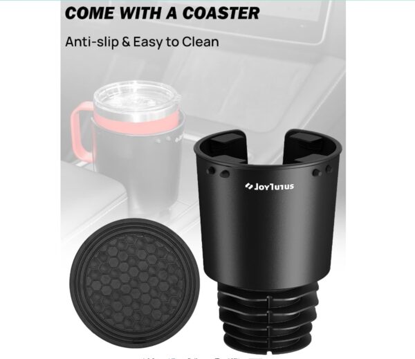 JOYTUTUS Upgraded Car Cup Holder Expander with Offset Base, Compatible YETI, Hydro Flask, Large for Hold 18-40 oz Bottles and Mugs, Other in 3.4-3.8 inch | EZ Auction