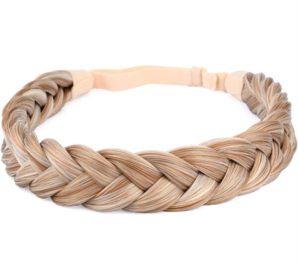 Synthetic Hair Braided Headband Wide Plaited Braids Hairpiece Women Girl Beauty accessory | EZ Auction