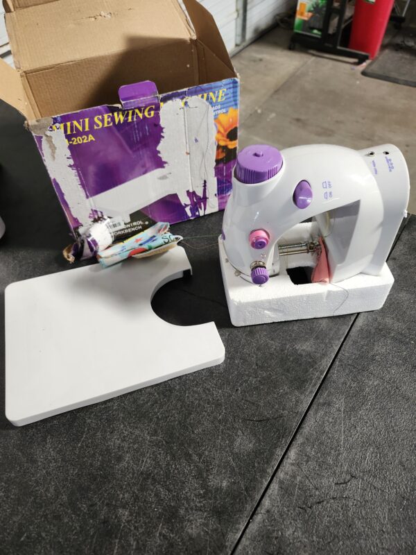 *** USED *** Beginners Mini with Extension Table Sewing Machine, Kid& ADULTS Portable Minis Sewing Machinesuit,Small Sewing Machine Table Ages 8-12，Máquina De Coser | EZ Auction