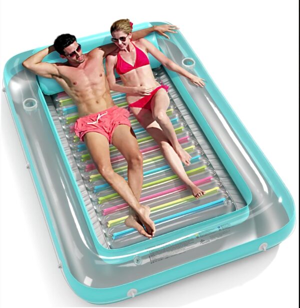 Inflatable Tanning Pool Lounger Float - Jasonwell 4 in 1 Sun Tan Tub Sunbathing Pool Lounge Raft Floatie Toys Water Filled Tanning Bed Mat Pad for Adult Blow Up Kiddie Pool Kids Ball Pit Pool TM | EZ Auction