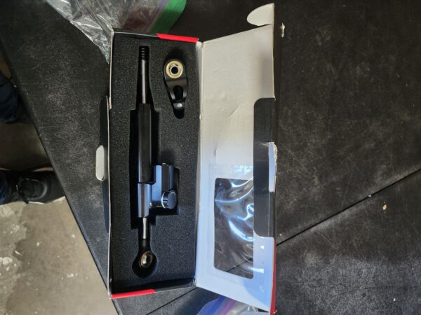 Universal Steering Damper, Motorcycle Steering Damper Stabilizer Linear Reversed Safety Control With Mounting Bracket | EZ Auction