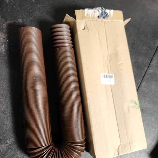 8.2ft Long Extra Flexible Pipe for Prestantious 2” Downspout Extender Pipe, 2 inches ID, Small Size Pipe Stretched Length 8.2ft,Brown | EZ Auction