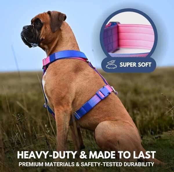 SIZE M* No-Pull Dog Harness - Designed for Safety and Control, Ideal for Large, Strong Breeds - Pitbulls, Boxers - Snow Cone - M | EZ Auction