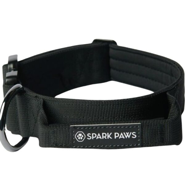 Spark Paws Tactical Dog Collar - Premium Quality Collar, Robust and Durable Design for Large, Strong Breeds - Pitbulls, Boxers - L | EZ Auction