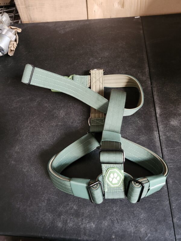 SIZE L* Spark Paws No-Pull Dog Harness - Designed for Safety and Control, Ideal for Large, Strong Breeds - Pitbulls, Boxers - Solid Green – L | EZ Auction