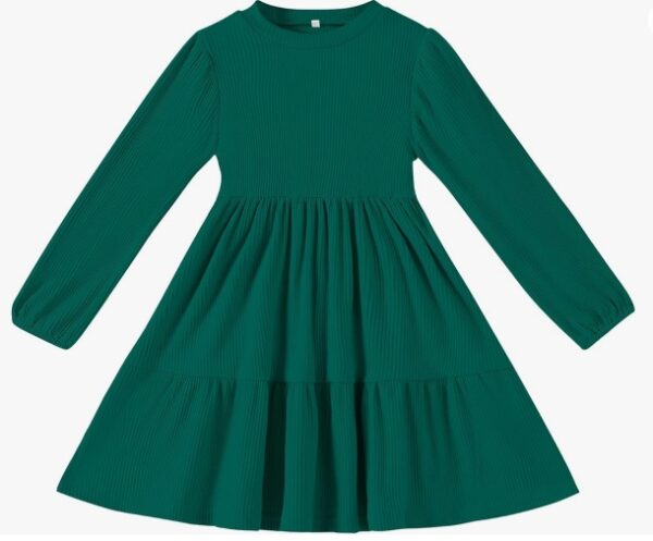 SIZE 6-7 YEARS* Toddler Baby Girl Dresses Little Girl Long Sleeve Dress for Girls Fall Causal Dress Ruffle Toddler Sweater Dress | EZ Auction