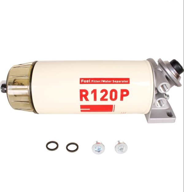 Boat Engine R120P 4120R 6120R Fuel Filter Water Separator Assembly for Racor 390 490 690 Series Diesel Spin-On Marine Engine, 10 Micron | EZ Auction