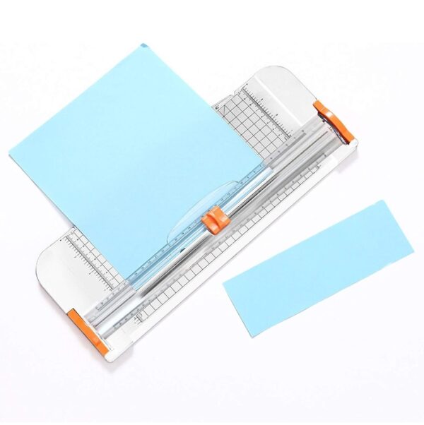 A4 Plastic Paper Cutter, 12 Inch Titanium Straight Paper Trimmer With Side Ruler, Guillotine Paper Cutter, Paper Cutter Heavy Duty For Scrapbooking Craft, Paper, Coupon, Label, Cardstock (White) | EZ Auction