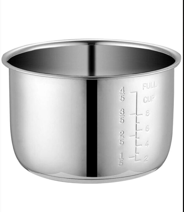 HEMOTON stainless steel pot rice cooker replacement pot rice maker pan rice cooker accessories rice cooker inner pot metal container household cooker inner pot liner pressure cooker | EZ Auction