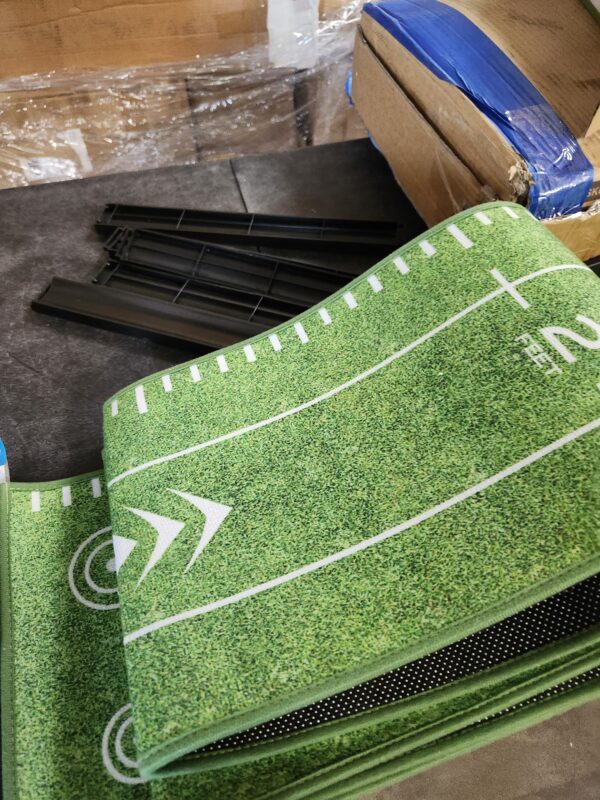 PGM Putting Green Indoor - Golf Putting Mat with Auto Ball Return - Crystal Velvet Putting Matt for Indoors - Golf Mats Practice Outdoor, Home and Office - Golf Accessories for Men | EZ Auction