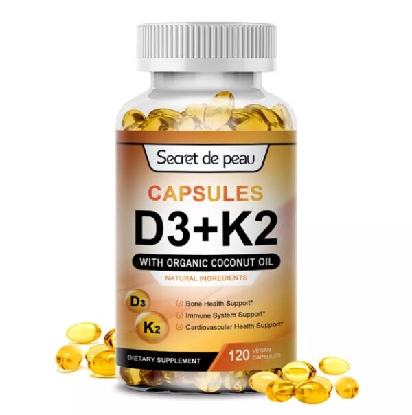 EXPIRE 05/2026* Vitamin K2 (MK7) with D3-5000 IU Supplement-120 Capsules,Immune Support Wellness | EZ Auction