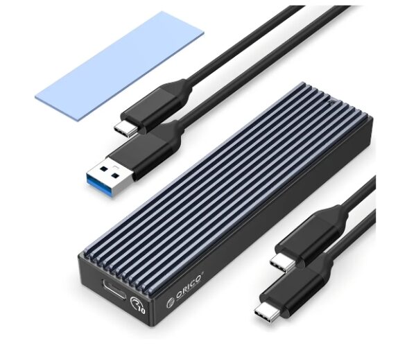 ORICO SSD M.2 NVMe Case, USB 3.1 Gen 2 (10 Gbps) to NVMe PCI-E M.2 SSD compatible with UASP for NVMe SSD size 2230/2242/2260/2280(up to 4TB) (M.2 NVMe/SATA) | EZ Auction