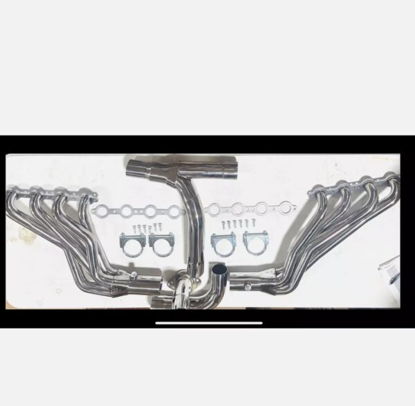 Stainless Exhaust Headers Chevy 262 305 350 4.8 5.3 6.0 Sierra Silverado Y Pipe | EZ Auction