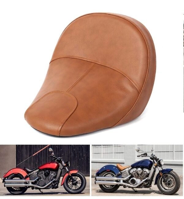 Motorcycle Front Drivers Reduced Seat Cushion Fit for Indian/Sixty 15-20 Driver Saddle Extended Reach Seat(Brown) | EZ Auction