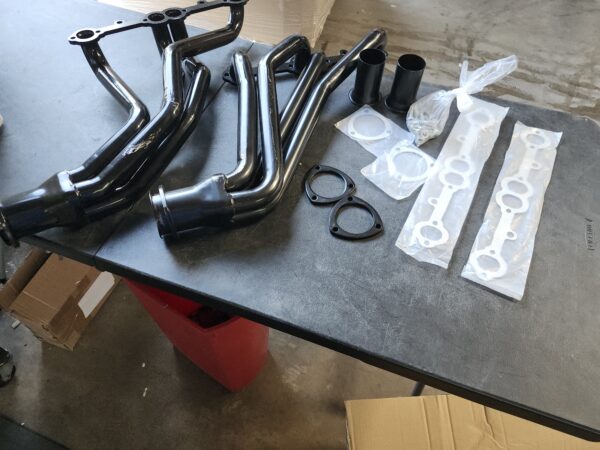 DEMOTOR PERFORMANCE For Chevy C10 327 350 400 1966-1972 Pickup Truck Black Long Tube Headers Set | EZ Auction