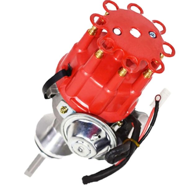 A-Team Performance - Complete Ready to Run Distributor 8 Cylinders - Compatible with Chrysler Dodge Mopar Big Block 413, 426, and 440 R2R Two-Wire Installation Red Cap | EZ Auction