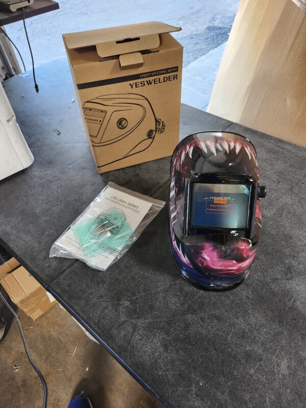 YESWELDER True Color Solar Powered Auto Darkening Welding Helmet, Wide Shade 4/9-13 for TIG MIG ARC Weld Hood Helmet LYG-L500A-VM | EZ Auction