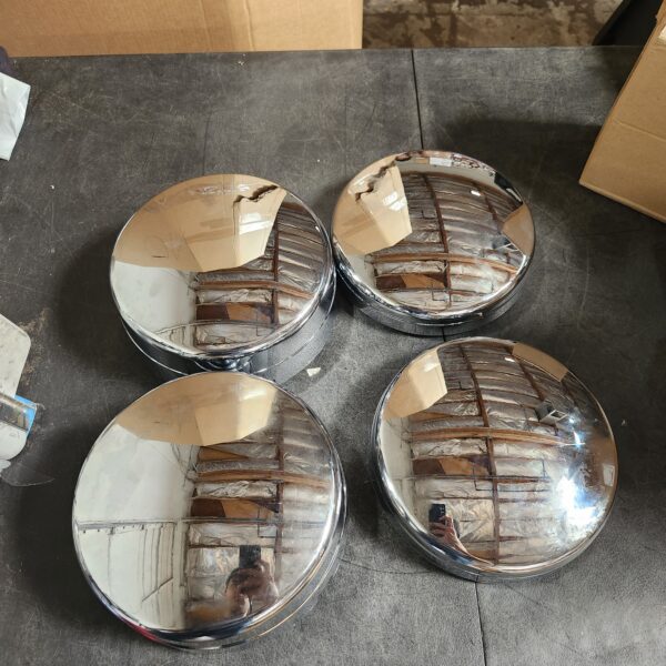 New Chrome Wheel Hub Center Caps for 2003-2017 Ram 3500 1-TON DUALLY | EZ Auction