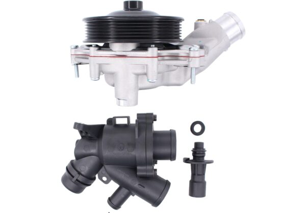 NewYall Engine Water Pump and Thermostat Kit with Bolts Gaskets Connector 5.0L for Jaguar FType XJR XF XFR XK XKR XFR-S XKR-S XJ Land Rover Discovery LR4 Range Rover Range Rover Sport | EZ Auction