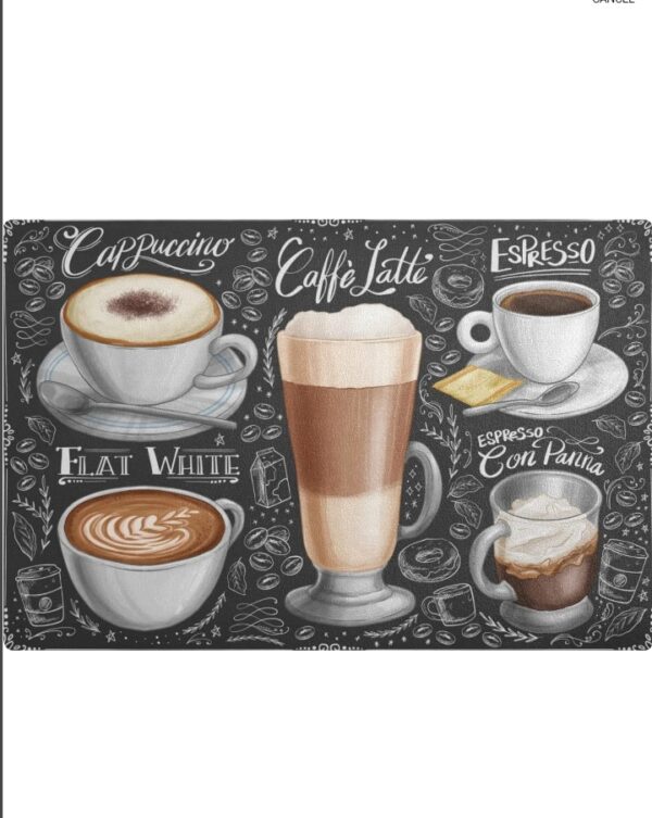 Coffee Mat Coffee Bar Maker Mat Backed Absorbent Nonslip Coffee Station Mat For Kitchen Countertop Fast Dry Washable Dish Drying Mat 18x12Inch | EZ Auction