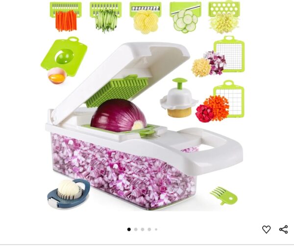 MAIPOR Vegetable Chopper - Onion chopper - Multifunctional 15 in 1 professional food chopper - Dicer Cutter - Kitchen veggie chopper with container - Egg slicer | EZ Auction