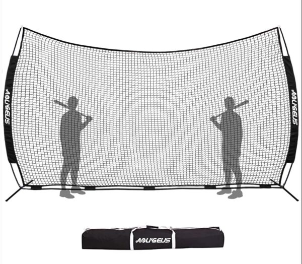 *** MISSING MESH *** Sports Barrier Net,Sports Net,Barricade Backstop Net,Perfect for Baseball,Softball,Soccer, Basketball,Lacrosse | EZ Auction