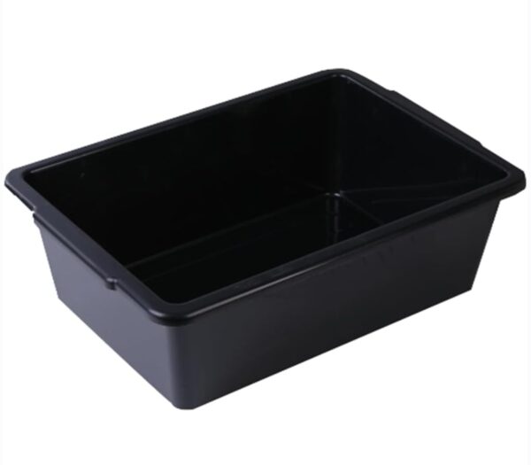 PochY Black Plastic Large Bus Box, Storage box multi-purpose No lid | EZ Auction