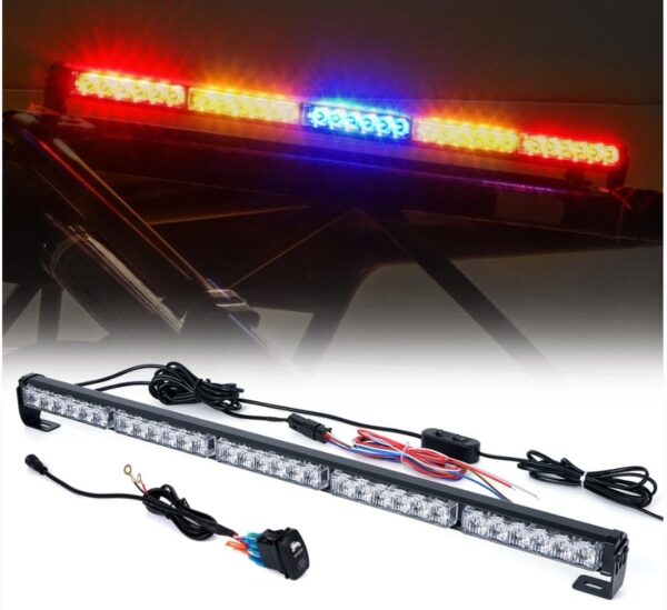 Xprite 30 Inch UTV RZR LED Chase Strobe Light Bar, w/Running Turn Signal Brake Reverse Lights Function, Safety Flashing Lightbar for Offroad 4x4 Polaris Can-Am Yamaha SXS ATV Trucks - RYBYR | EZ Auction