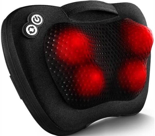 VIKTOR JURGEN Back Massager Neck Massager with Heat, Massage Pillow Gifts for Mothers Day & Fathers Day, Electric Shiatsu Shoulder Massager, Deep Kneading Massager for Back Pain, Neck Pain | EZ Auction