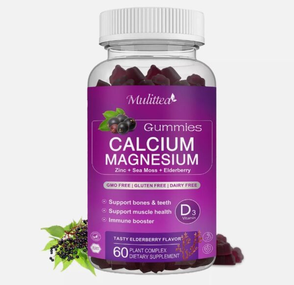 Calcium Magnesium Zinc with Vitamin D3 Gummies Bone Health Muscle Improvement | EZ Auction