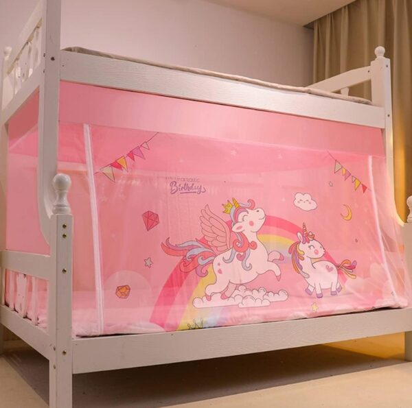 *** USED *** Mengersi Bunk Bed Curtains for Bottom,Bed Canopy Loft Bed Curtains for Girls,Bunk Bed Tent,Bunk Bed Accessories (Rainbow Horse, Full) | EZ Auction