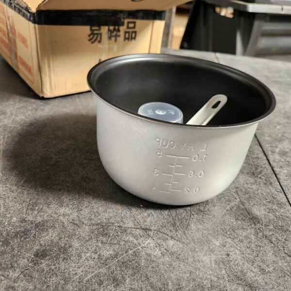 Rice Cooker Liner 1.5QT/5 Cups Capacity Aroma Rice Cooker Inner Pot Replacement Rice Cooker Power Cooker Inner Aroma Rice Cooker Cup Replacement Power Pressure Cooker Inner Pot Olla Aluminum Alloy | EZ Auction