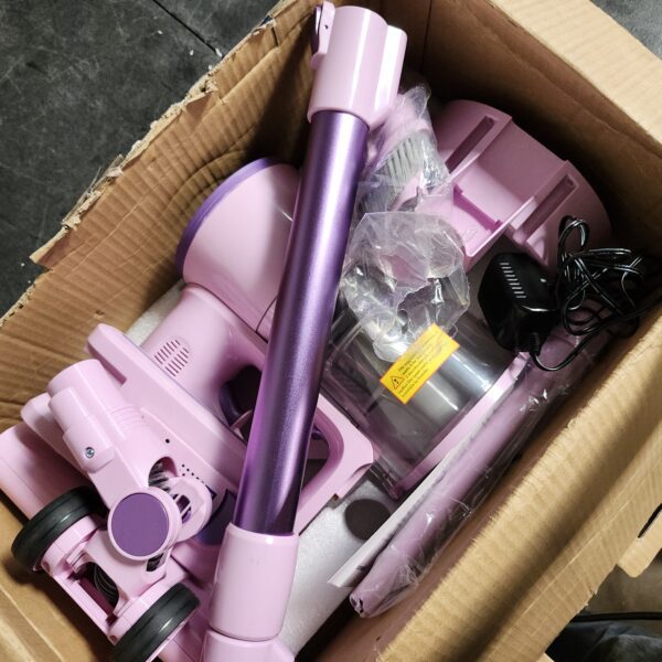 Homeika- Pro Version- 28k PA Cordless Vacuum- Digital Display- 50 Min Run Time- 3 Speeds- Telescopic – 300 Watts- Brushless Motor- 8 in 1- HEPA Filter- for All Floors- Detachable Battery Purple | EZ Auction