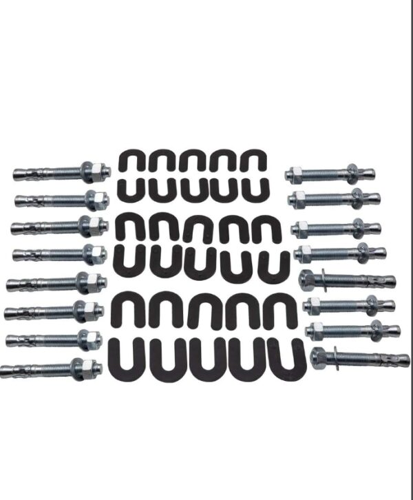 maXpeedingrods Car Lift install Kit 16 Pack 5-1/2" x 3/4" Wedge Anchor Bolts + 30 Pack Shim Kit | EZ Auction