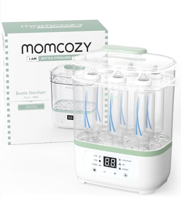 Momcozy Bottle Sterilizer and Dryer, 8-in-1 Electric Steam Baby Bottle Sterilizer for Baby Bottles, Baby stuffs & Breast Pump Accessories | EZ Auction