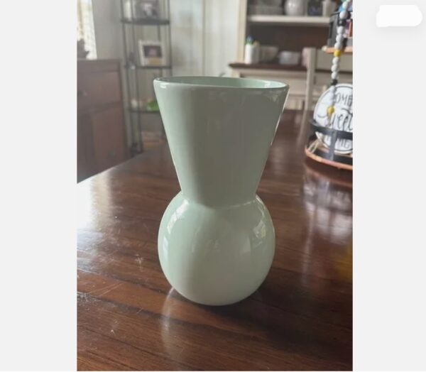 The Bouqs Co. 8” Ceramic Vase - Mint Green | EZ Auction